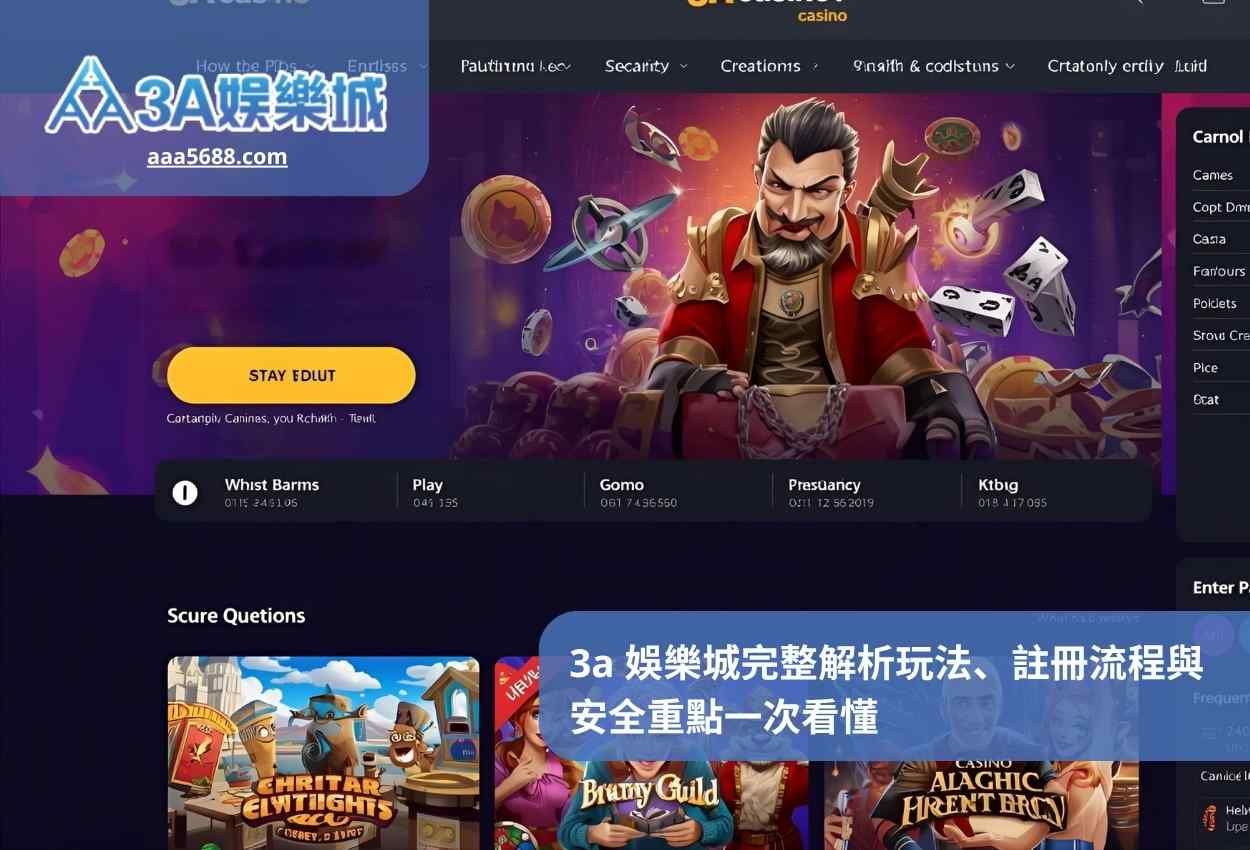 3a 娛樂城完整解析玩法、註冊流程與安全重點一次看懂